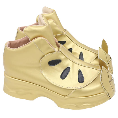 Akatsuki Deidara de Naruto Halloween zapatos blancos botas de Cosplay