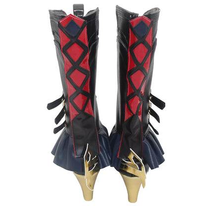 Akatsuki Deidara de Naruto Halloween zapatos blancos botas de Cosplay