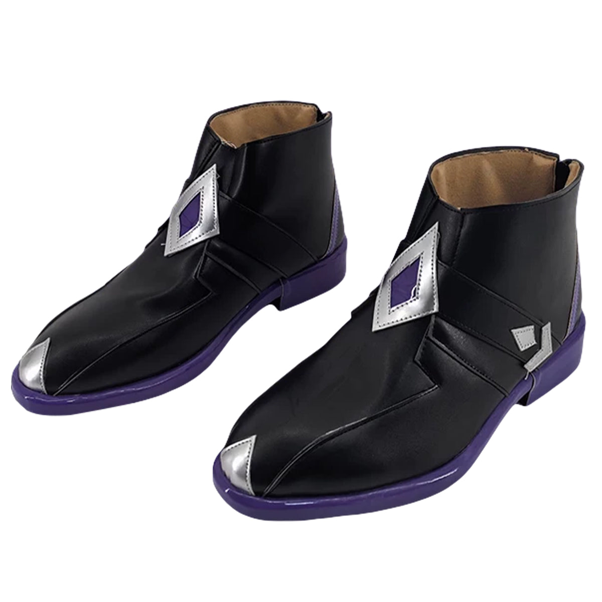 Genshin Impact Pantalone Fatui Regrator Black Cosplay Shoes