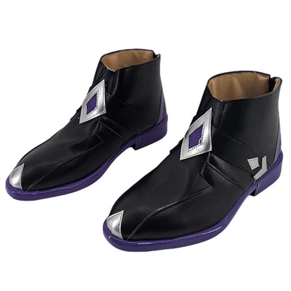 Genshin Impact Pantalone Fatui Regrator Black Cosplay Shoes
