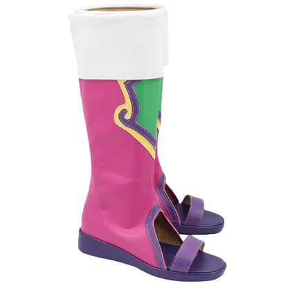Akatsuki Deidara de Naruto Halloween zapatos blancos botas de Cosplay