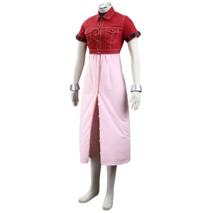 Final Fantasy VII FF7 Aerith Gainsborough Aeris Cosplay Costume