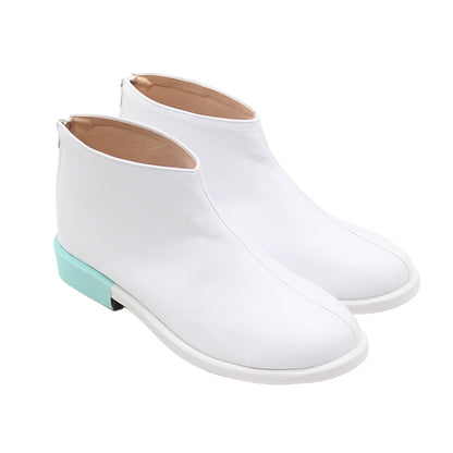 Akatsuki Deidara de Naruto Halloween zapatos blancos botas de Cosplay