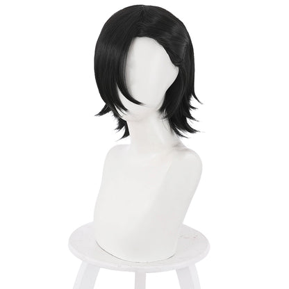 Genshin Impact Yelan Noir Violet Cosplay Perruque