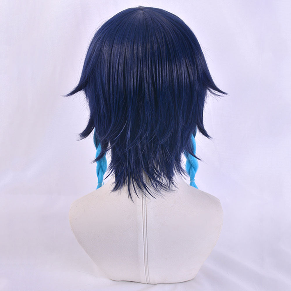Genshin Impact Venti Blue Cosplay Wig