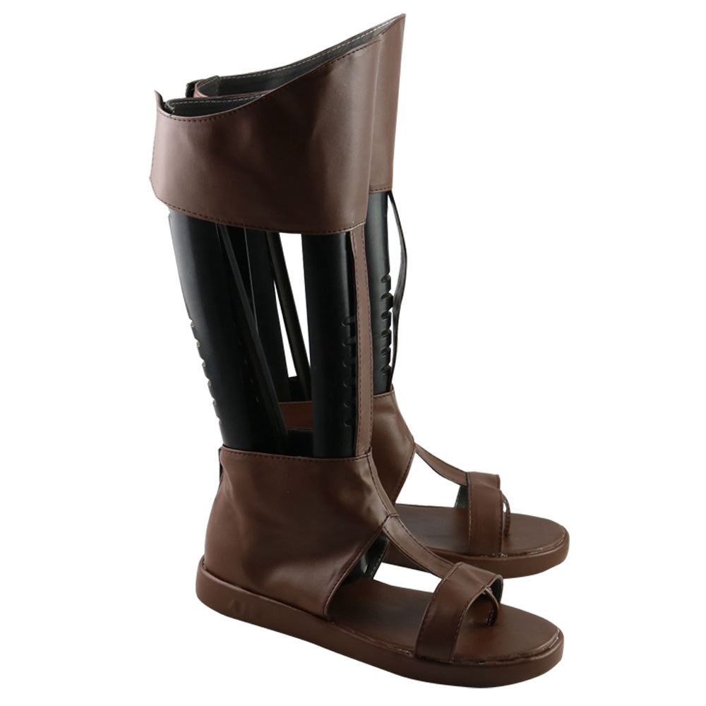 Disney Hercules Hades Dark brown Shoes Cosplay Boots