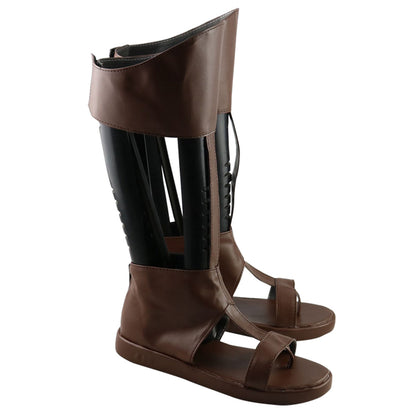Disney Hercules Hades Dark brown Shoes Cosplay Boots
