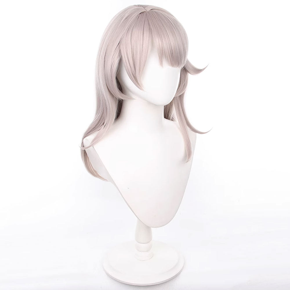 Genshin Impact Childhood Lynette Light Grey Cosplay Wig