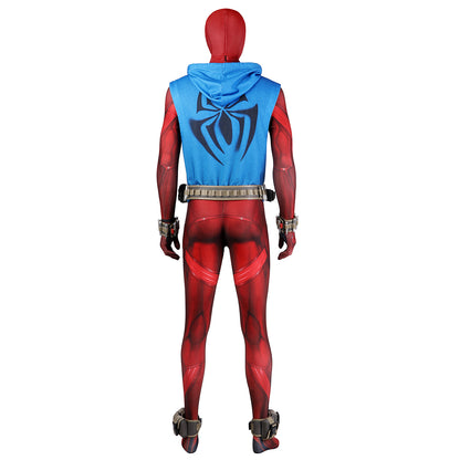 Marvel's Spider-Man 2 Scarlet Spider Spider Man Across the Spider Verse Scarlet Spider Cosplay Costume
