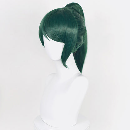 Genshin Impact Yelan Noir Violet Cosplay Perruque