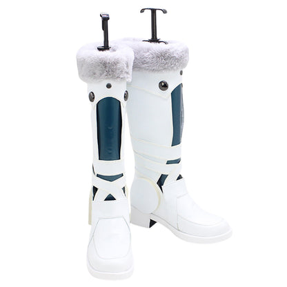 Akatsuki Deidara de Naruto Halloween zapatos blancos botas de Cosplay