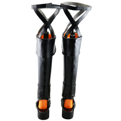Akatsuki Deidara de Naruto Halloween zapatos blancos botas de Cosplay