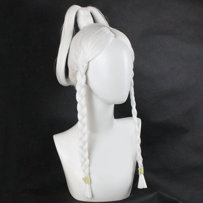 Avatar The Last Airbender Princess Yue White Cosplay Wig - Without Head Accessory