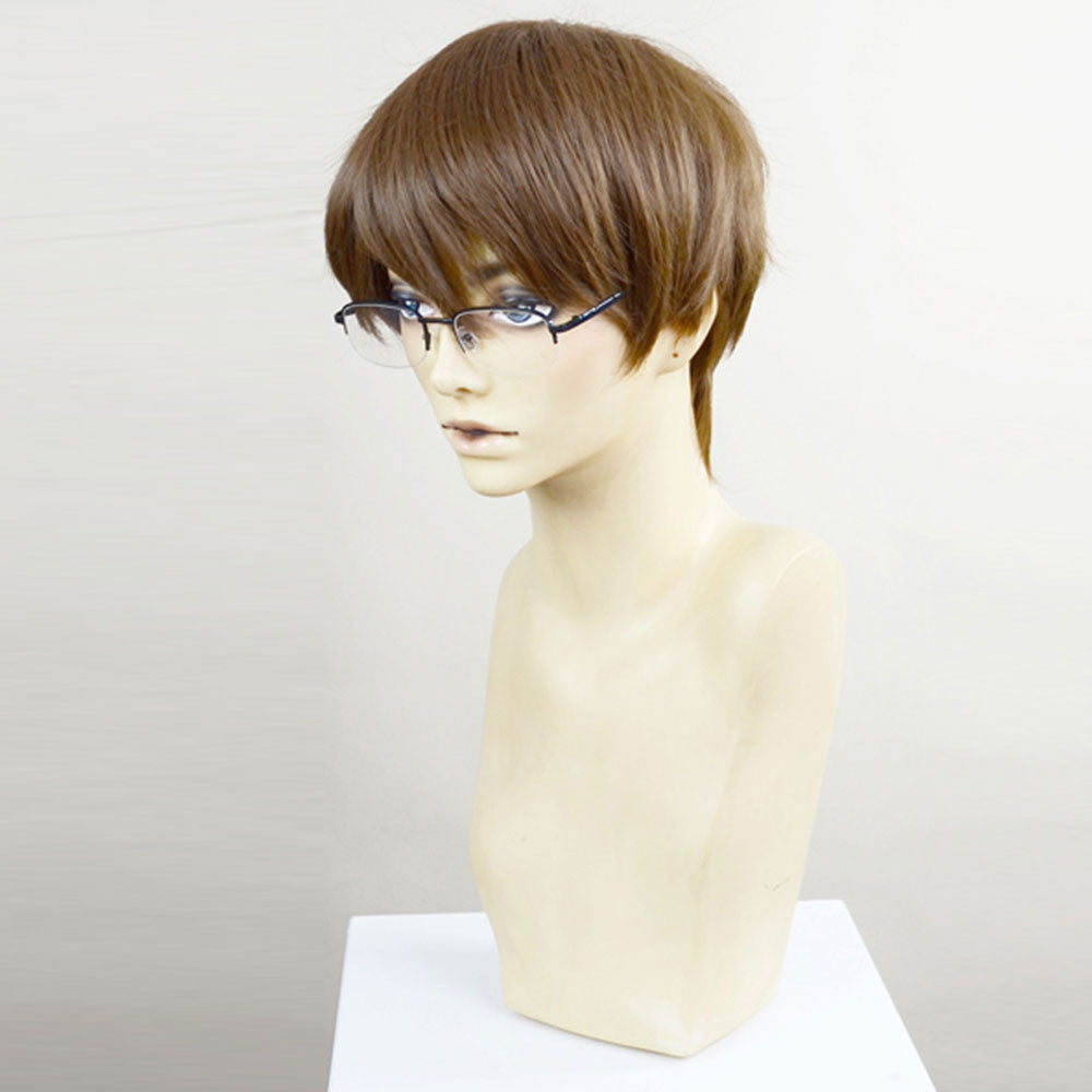 Fire Force Enen No Shouboutai Takehisa Hinawa Brown Cosplay Wig