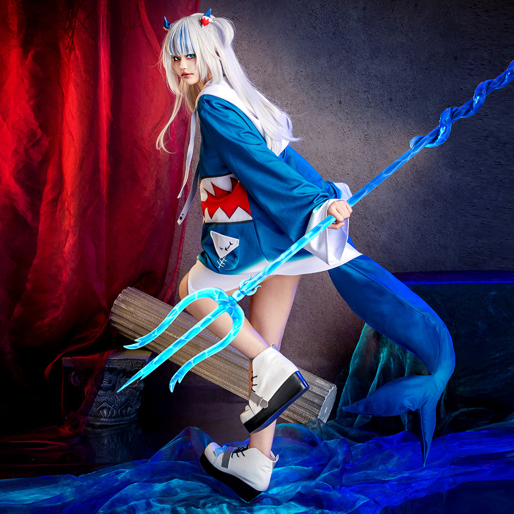 Hololive English VTuber Gawr Gura Cosplay Perruque