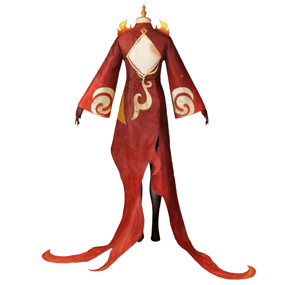 Genshin Impact Fire Yaksha Cosplay Costume