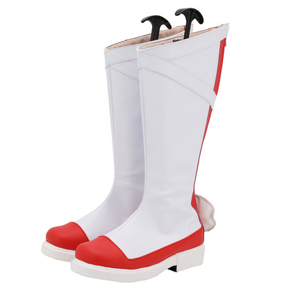 Akatsuki Deidara de Naruto Halloween zapatos blancos botas de Cosplay