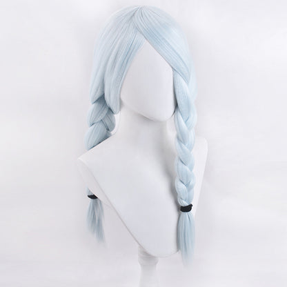 Genshin Impact Yelan Noir Violet Cosplay Perruque