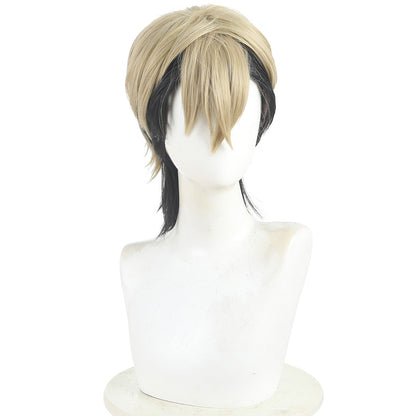 Gachiakuta Zanka Nijiku Golden Black Cosplay Wig