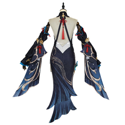Genshin Impact Frostflower Dew Shenhe Cosplay Costume