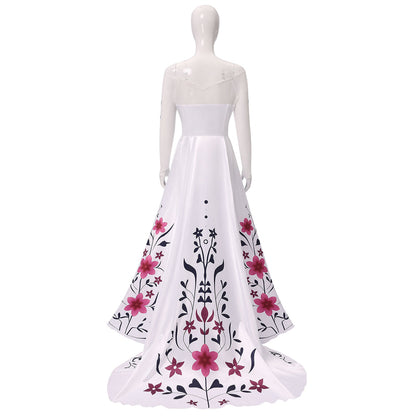 Frozen 3 Anna Wedding Dress Cosplay Costume