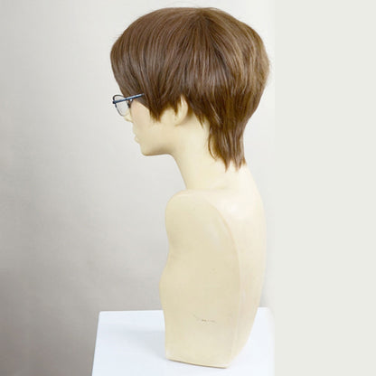 Fire Force Enen No Shouboutai Takehisa Hinawa Brown Cosplay Wig