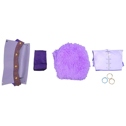 One Piece Nico Robin Elbaph Arc Anime Purple Cosplay Costume