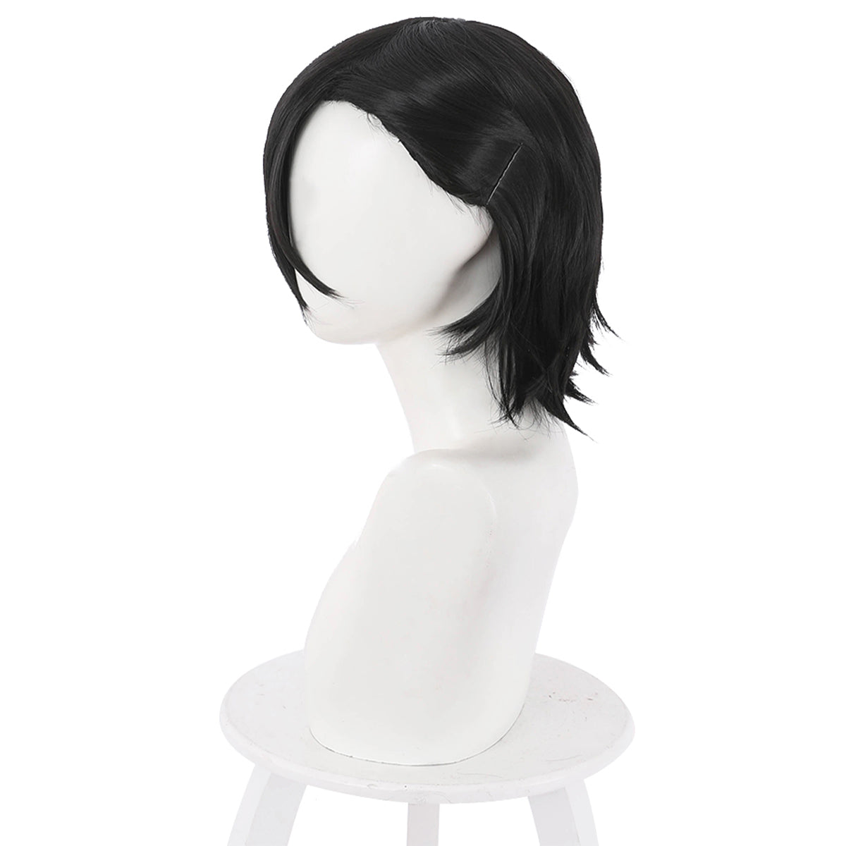 Genshin Impact Yelan Noir Violet Cosplay Perruque