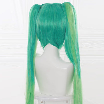 Project Voltage Pokemon X Hatsune Miku Psychic-type Green Cosplay Wig