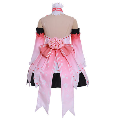 Vocaloid Hatsune Miku Sakura Miku Rosa Kleid Cosplay Kostüm