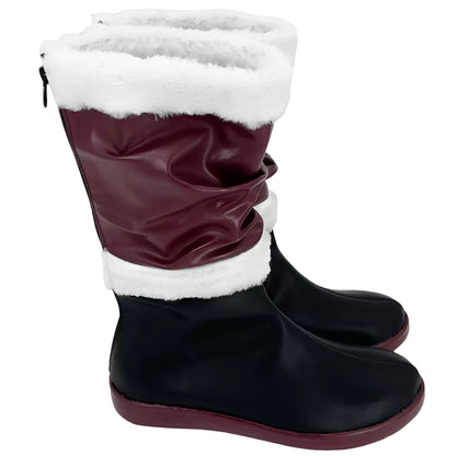 Akatsuki Deidara de Naruto Halloween zapatos blancos botas de Cosplay