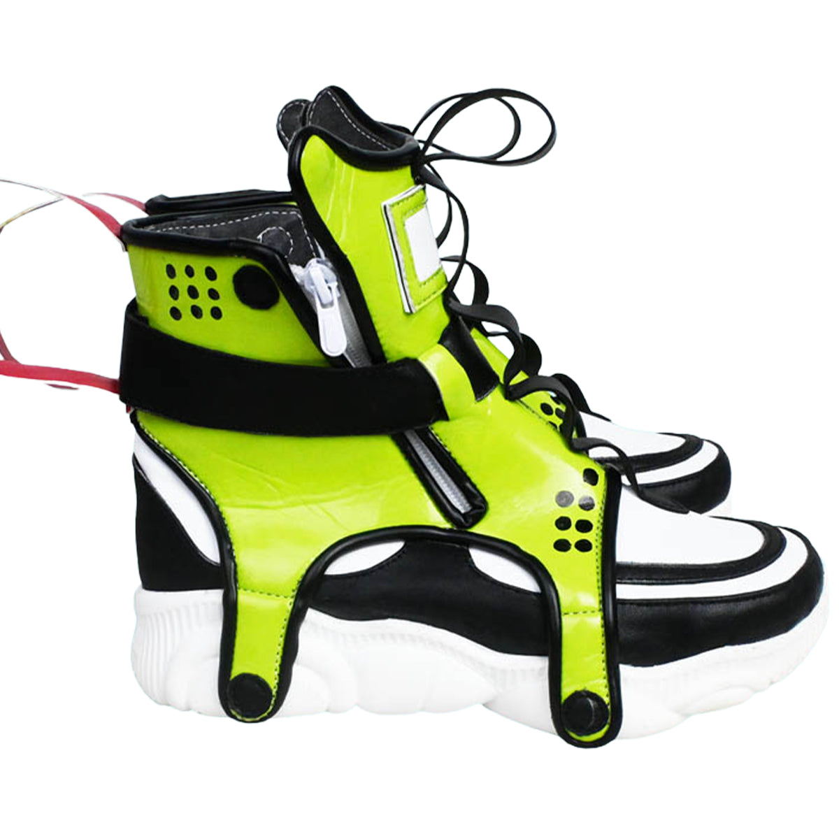 Akatsuki Deidara de Naruto Halloween zapatos blancos botas de Cosplay