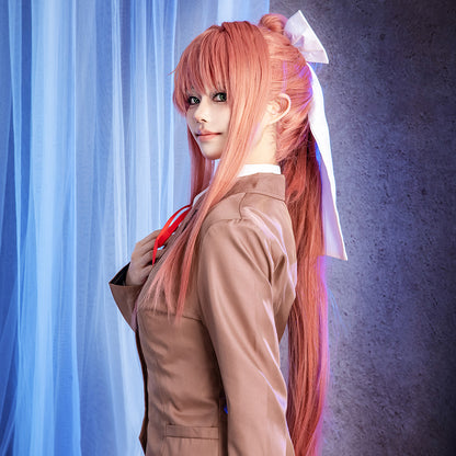 Doki Doki Literature Club! Monica Sayori Natsuki Yuri School Uniform Cosplay Costume
