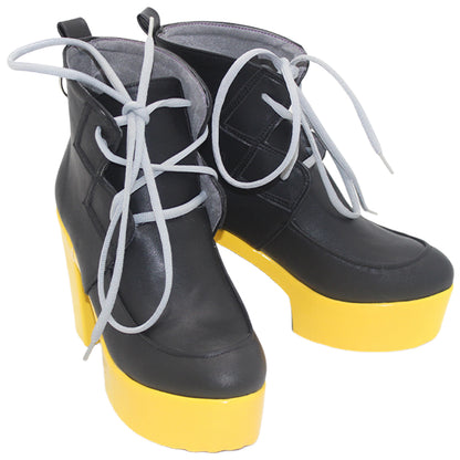 Akatsuki Deidara de Naruto Halloween zapatos blancos botas de Cosplay