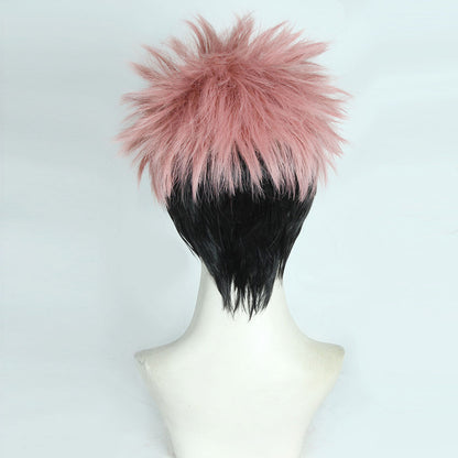 Genshin Impact Yelan Negro Morado Cosplay Peluca