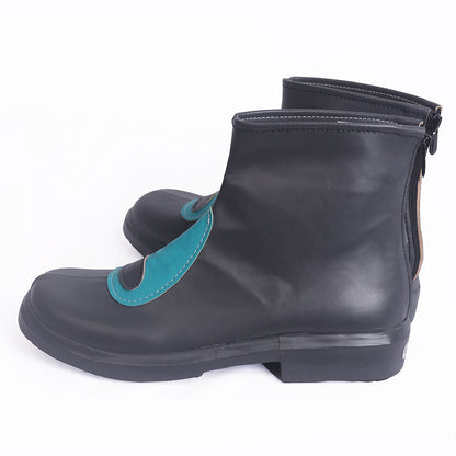 PM Team Aqua Grunt Male Female Black Cosplay Shoes