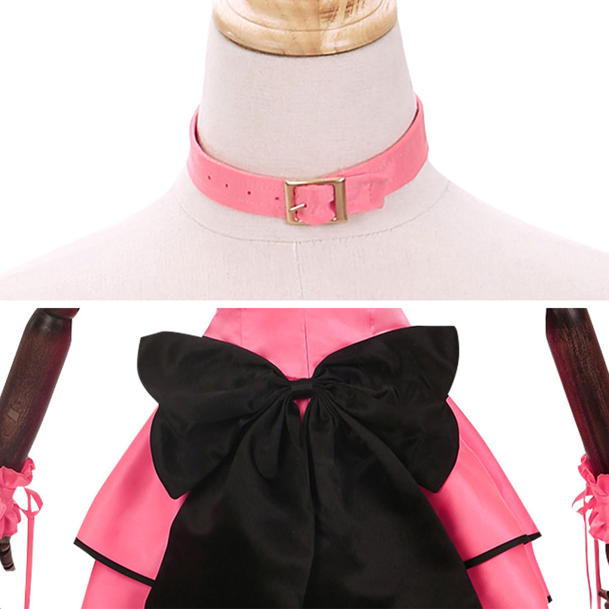 Date A Live Tokisaki Kurumi Nightmare Pink Cat Cosplay Costume