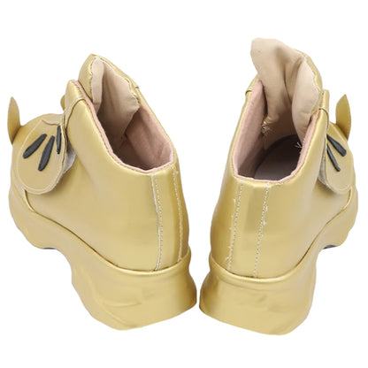 Akatsuki Deidara de Naruto Halloween zapatos blancos botas de Cosplay