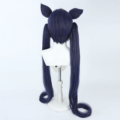 Blue Archive Kuromi Serika Black Cosplay Wig