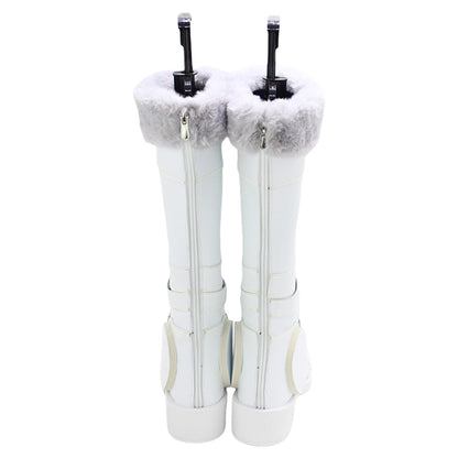 Akatsuki Deidara de Naruto Halloween zapatos blancos botas de Cosplay