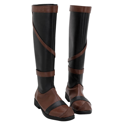 Avatar The Legend of Korra Asami Sato Black Shoes Cosplay Boots