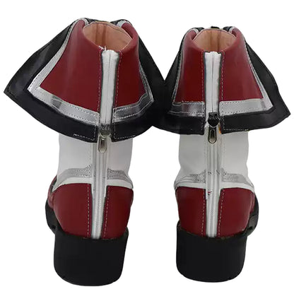 Akatsuki Deidara de Naruto Halloween zapatos blancos botas de Cosplay