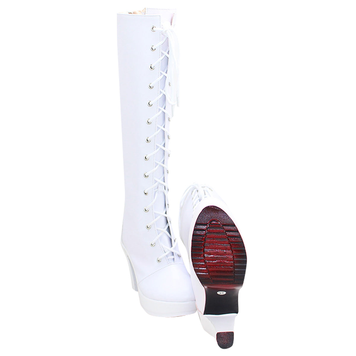 Akatsuki Deidara de Naruto Halloween zapatos blancos botas de Cosplay