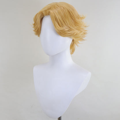 Motosega Uomo Denji Parrucca Cosplay Dorata