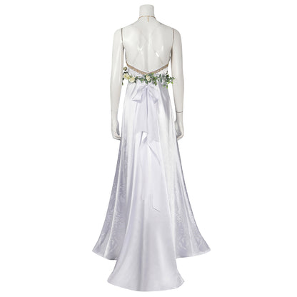 Final Fantasy VII Rebirth Aerith Gainsborough Loveless White Cosplay Costume