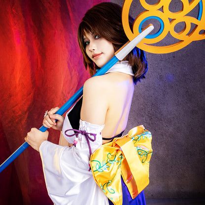 Final Fantasy X FF10 Yuna Cosplay Costume - Deluxe Version