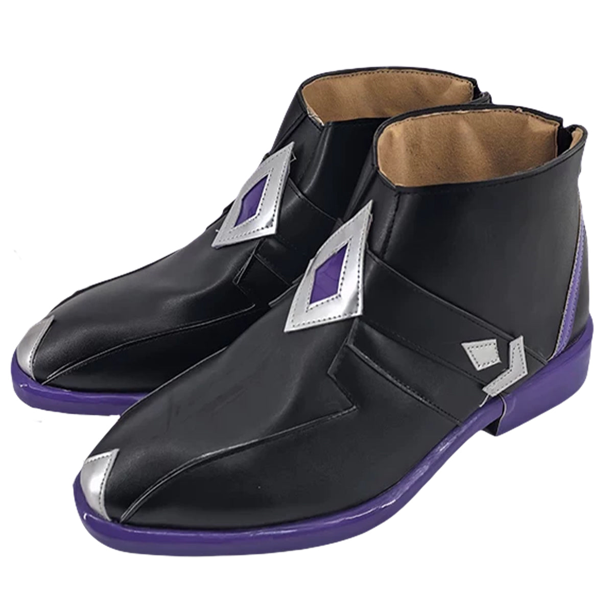 Genshin Impact Pantalone Fatui Regrator Black Cosplay Shoes