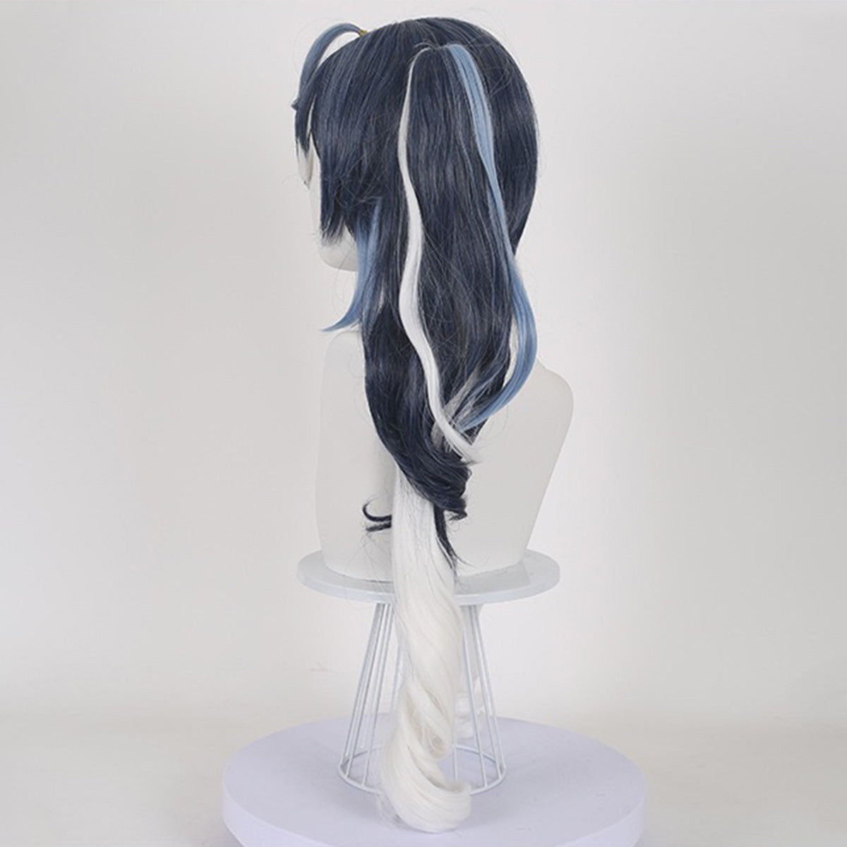 Vocal Idol Snow Virtual Girl 2025 Blue White Cosplay Wig
