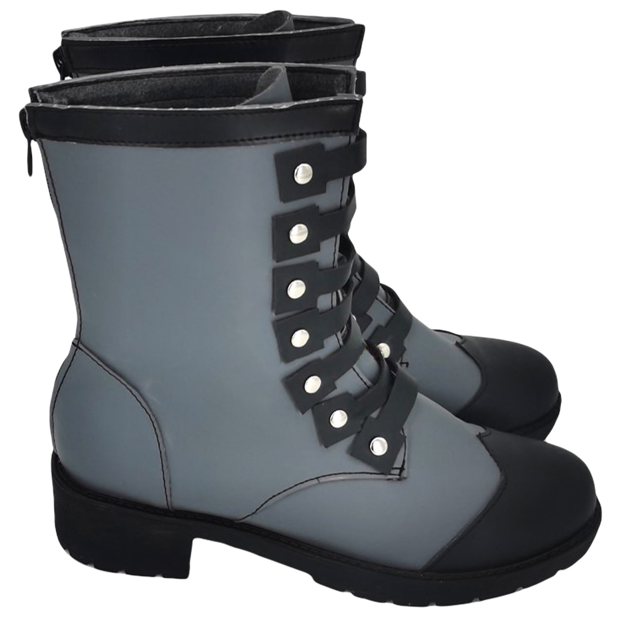 The Great Ace Attorney Chronicles A Most Singular Great Detective Herlock Sholmes Grey Cosplay Shoes
