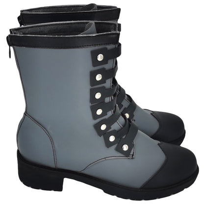 The Great Ace Attorney Chronicles A Most Singular Great Detective Herlock Sholmes Grey Cosplay Shoes